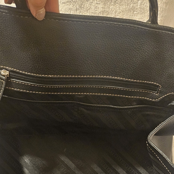 Tod's Vintage Girelli Cape Black Pebbled Leather Satchel Bag Made In Italy - Picture 6 of 13